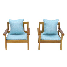 2x Puppenhaus-Sofa 1:12 handgefertigt