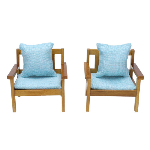 2x Puppenhaus-Sofa 1:12 handgefertigt