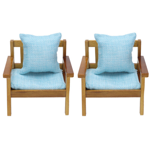2x Puppenhaus-Sofa 1:12 handgefertigt 2