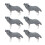 6x Wolf-Figurine Lebensechte Arktis-Tiere Sammeln Geschenk 1