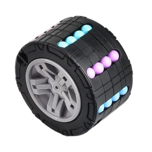 3D Cylinder Cube Puzzle Toy Rotate Slide Stress Relief