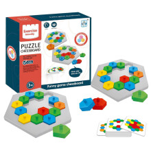 Hexagon-Puzzle Tangram IQ-Spielzeug für Kinder