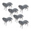 6x Wolf-Figurine Lebensechte Arktis-Tiere Sammeln Geschenk 3