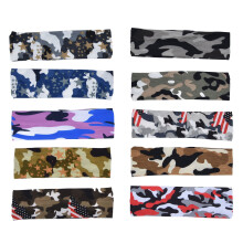 10x Bunte Camouflage Stirnbänder Schweißabsorbierend Sport