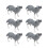 6x Wolf-Figurine Lebensechte Arktis-Tiere Sammeln Geschenk 4