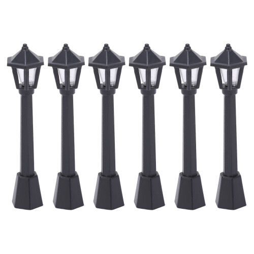 6 Stk Mini Straatlantaarn Model Veilig Microscopisch Licht 1