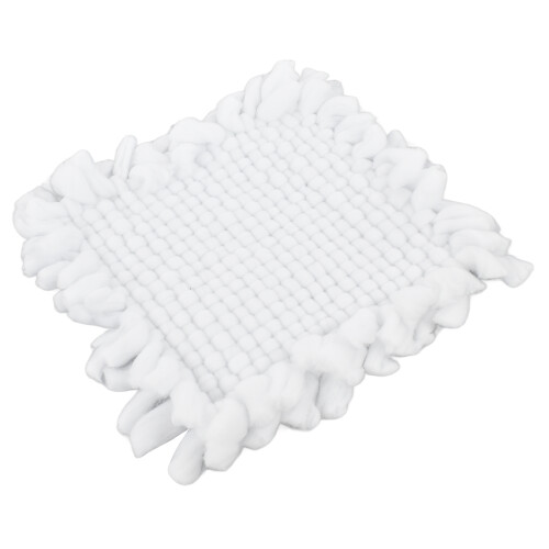 (White) Soft Knitted Baby Photo Mat Blanket Brown 2