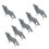 6x Wolf-Figurine Lebensechte Arktis-Tiere Sammeln Geschenk 5