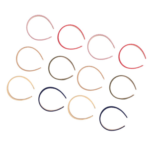 12x Damen Stirnband einfarbig einfach für Make-up Alltag 1