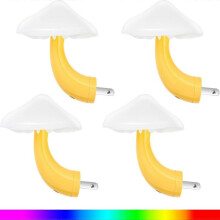 4 Pieces Mushroom Night Light LED Night Light Plug in Lamp 7 Color Magic Mini Pretty Mushroom Shaped Lamp Adults(7-Color Light with White Cover)  7-C