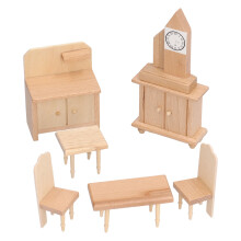 (Kitchen Series) 1:12 Puppenhaus Möbel Set Holz Tisch Stuhl