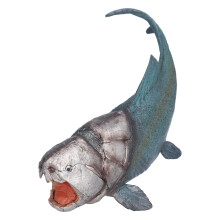 (Blue) Künstlicher Fisch Modell Lebensnah Jurassic Kinder Blau