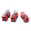 3 Pcs Fire Truck Model Set Exquisite Workmanship Birthday Gift 3