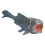 (Blue) Modello Pesce Artificiale Realistico Giurassico Blu 5