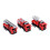 3 Pcs Fire Truck Model Set Exquisite Workmanship Birthday Gift 4