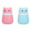 (Cartoon Bear) 2x Cartoon Bear Powder Puff Box Bath Container 1