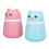 (Cartoon Bear) 2x Cartoon Bear Powder Puff Box Bath Container 4