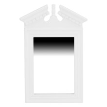 1:12 Dollhouse Vanity Mirror White Simulation Bathroom Mirror