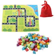 Wooden Stacking Building Blocks for Kids