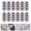 12Stk Toilettensitz-Puffer Grau Kunststoff Stabil Und Langlebig 3
