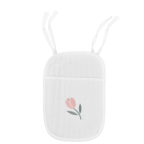 (Flower Small) Organizer culla appendiabiti morbido per biberon e ciuccio