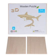 (028) 3D Wooden Puzzle DIY Brain Teaser, Animal Puzzle 6+ Years