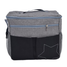 (Gray) Wasserdichte Wickeltasche Rucksack Groß Schwarz