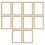 10x Mini Photo Frames DIY Model 1