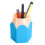 Contrast Color Pencil-Shaped Pen Cup & Desk Organizer 1