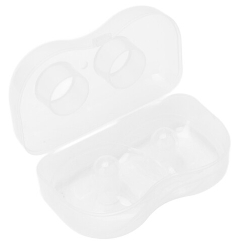 2x Transparente Silikon-Brustwarzenschutzhauben für Stillende 2