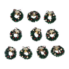 10Pcs Mini Christmas Wreaths Dollhouse Kids 3+