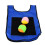 (Blue) Self-Stick Dodge Ball Set 2 Balls Blue Kids Game 4