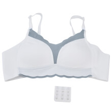 (White 40/90BCD) Kabelloser Still-BH nahtlos Schwangerschaft Weiß 42/95BCD