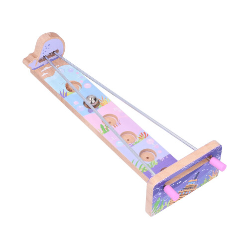 (Ocean) Gioco equilibrio perline guida legno educativo tema oceano 2