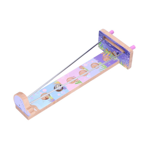 (Ocean) Gioco equilibrio perline guida legno educativo tema oceano 1