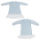 (Light Blue 140cm) Mädchen elegantes luftiges Kleid mit Puffärmeln, hellblau, 160cm 2