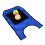(Blue) Self-Stick Dodge Ball Set 2 Balls Blue Kids Game 5