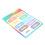 Easy Clean Clear Children's Color Chart Poster 4