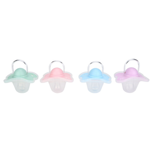 4Pcs Binkies Light Slim Comfortable Safe Premium Newborn Pacifier