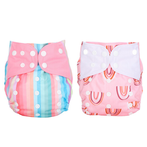 2Pcs Baby Diapers Reusable Training Pants 3-15kg