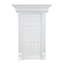 (White) 1:12 Puppenhaus Holztür Miniaturmöbel Weiß