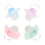 4Pcs Binkies Light Slim Comfortable Safe Premium Newborn Pacifier 4