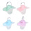 4Pcs Binkies Light Slim Comfortable Safe Premium Newborn Pacifier 5