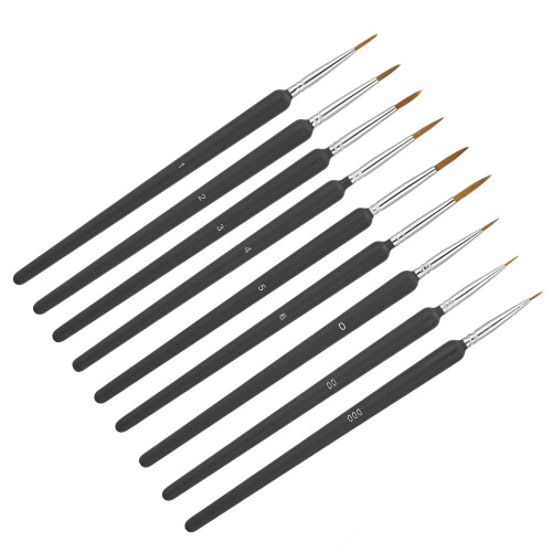 (Painting Brushes) Fine Plastic Paint Brush Set for Kids 2
