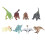 (8pcs / Set) 8x Dinosaurier-Set: Mini, niedlich, lebendig, Deko-Geschenk 1