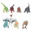 (8pcs / Set) 8x Dinosaurier-Set: Mini, niedlich, lebendig, Deko-Geschenk 5