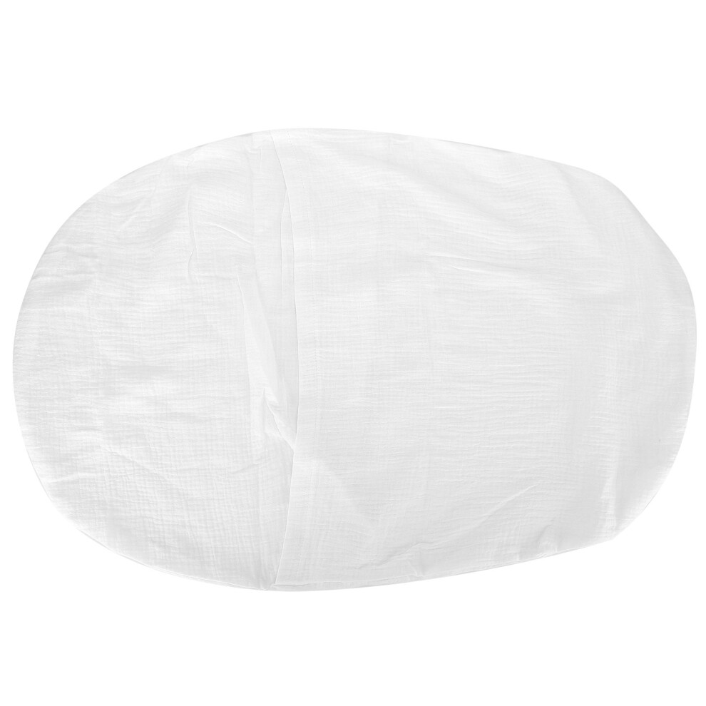 () Breathable Newborn Lounger Cover Removable Denim White/Blue