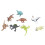 (8pcs / Set) 8x Dinosaurier-Set: Mini, niedlich, lebendig, Deko-Geschenk 2