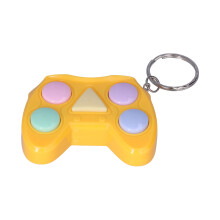 (Yellow) Mini-Gameconsole-Schlüsselanhänger, stressfrei, blau