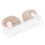 (White) Croissant Hauband weich elastisch Damen Weiß 4